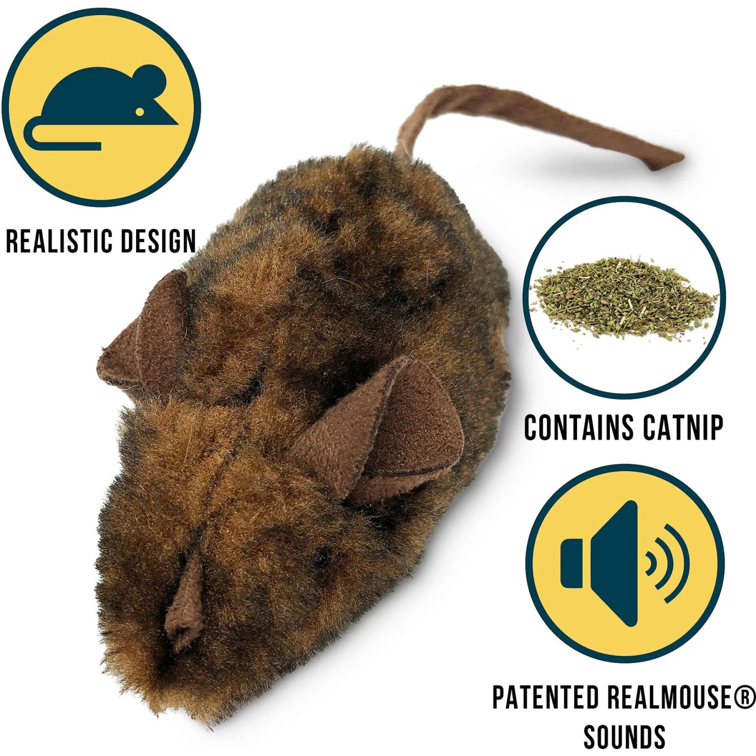 Pet Zone Play-N-Squeak MouseHunter Cat Toy With Catnip 2 Pet Zone Play-N-Squeak MouseHunter Cat Toy With Catnip - Image 2