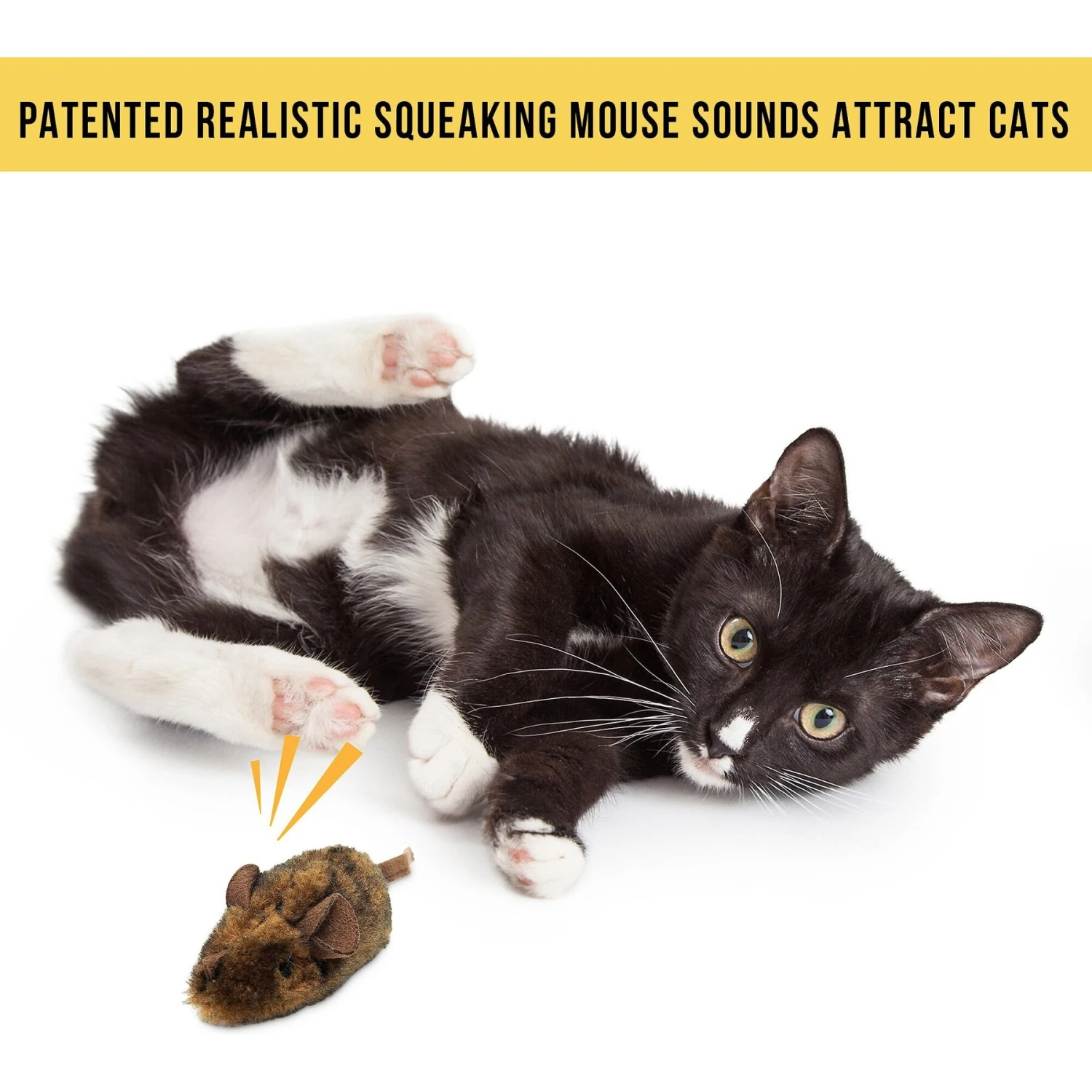 Pet Zone Play-N-Squeak MouseHunter Cat Toy With Catnip 3 Pet Zone Play-N-Squeak MouseHunter Cat Toy With Catnip - Image 3