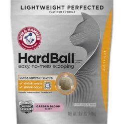 Arm & Hammer Litter Platinum Hardball Garden Bloom Lightweight Easy No-Mess Scooping Clumping Cat Litter