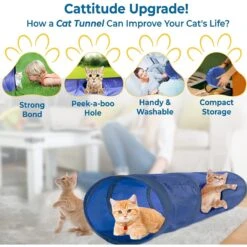 SunGrow Cat & Bunny Collapsible Play Tunnel Indoor Rabbit & Small Pet Crinkle Tube Hideout Toy 9 SunGrow Cat & Bunny Collapsible Play Tunnel Indoor Rabbit & Small Pet Crinkle Tube Hideout Toy -Pet Cat Supplies Store 604566 PT3. AC SS1800 V1682953197