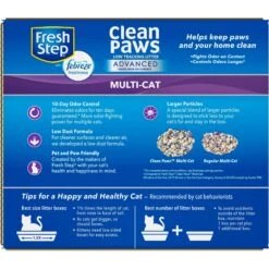 Fresh Step Advanced Clean Paws Multi Cat Litter, 18.5-lb Box, 2 Count -Pet Cat Supplies Store 605118 PT7. AC SS1800 V1695154387