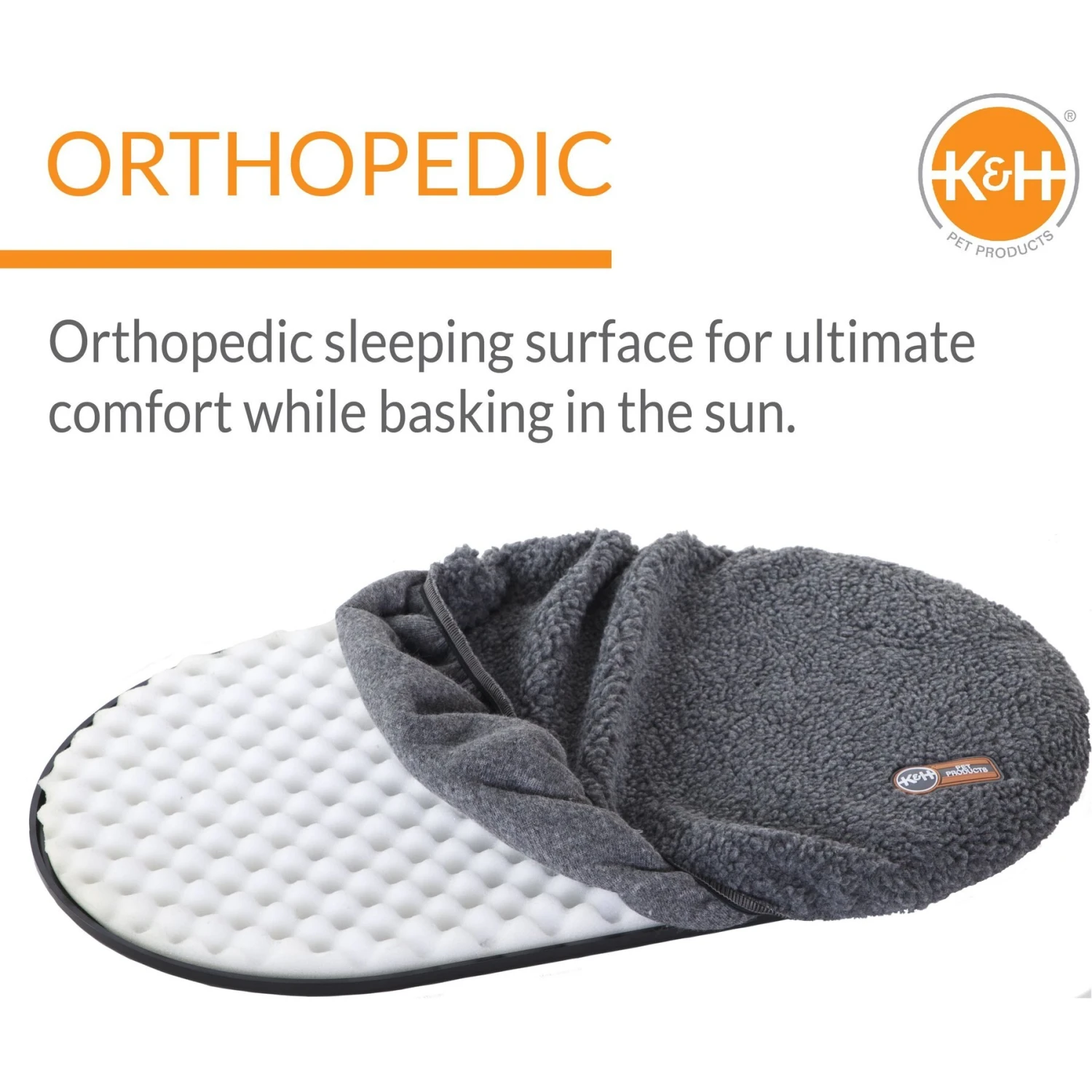 K&H Pet Products Kitty Sill Cat Window Perch Shelf Cushioned Cat Window Seat, Unheated, Gray 3 K&H Pet Products Kitty Sill Cat Window Perch Shelf Cushioned Cat Window Seat, Unheated, Gray - Image 3