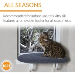 K&H Pet Products Thermo-Kitty Sill Cat Window Perch -Pet Cat Supplies Store 612094 PT3. AC SS1800 V1659490822
