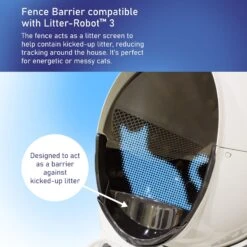 Pet Standard Fence & Litter Barrier Compatible With Litter-Robot 3 Cat Litter Box Mat -Pet Cat Supplies Store 618158 PT2. AC SS1800 V1659821456