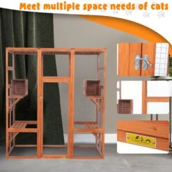 Coziwow Outdoor Cat Cage Playpen, Large -Pet Cat Supplies Store 621934 PT3. AC SS1800 V1669919792