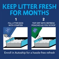 Fresh Step Outstretch Always Fresh Litter System, Starter Kit 16-lb Box & 7-lb Pouch -Pet Cat Supplies Store 645654 PT3. AC SS1800 V1694465156