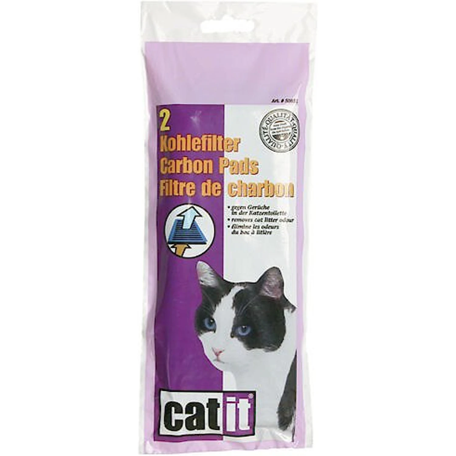 Catit Hooded Cat Pan Replacement Carbon Pads 1 Catit Hooded Cat Pan Replacement Carbon Pads