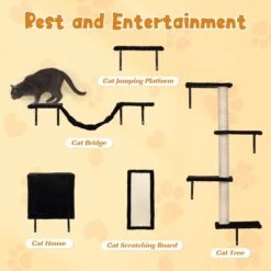 Coziwow Wall Mounted Shelves Set Cat Tree -Pet Cat Supplies Store 665862 PT4. AC SS1800 V1690397972