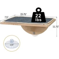 Coziwow Cat Window Perch With Suction Cups, Natural Wood -Pet Cat Supplies Store 668486 PT5. AC SS1800 V1666733065