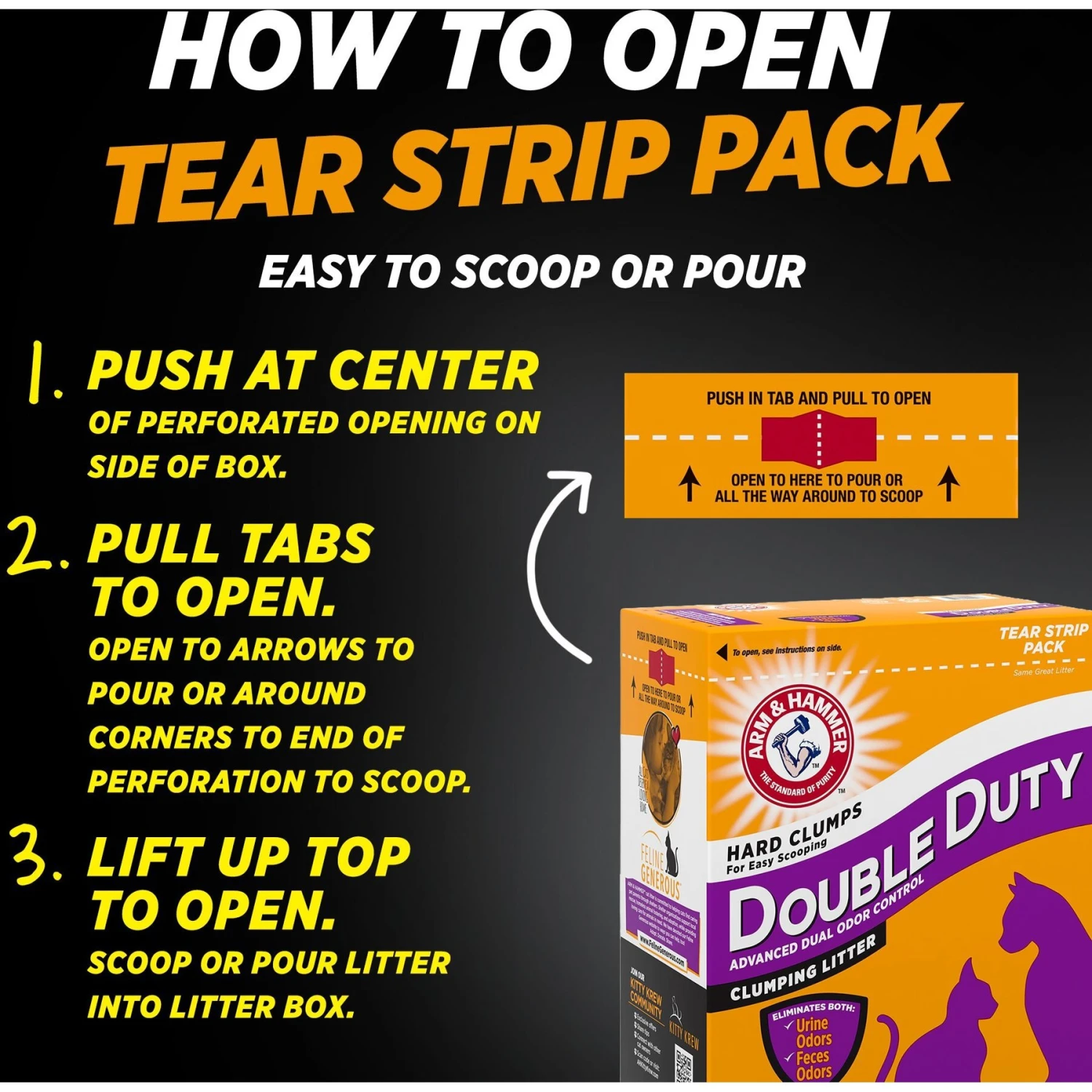 Arm & Hammer Litter Double Duty Scented Clumping Clay Cat Litter 2 Arm & Hammer Litter Double Duty Scented Clumping Clay Cat Litter - Image 2