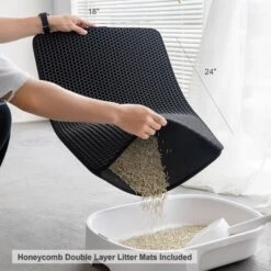 Hanamya Cat Litter Box With Scoop & Scratcher -Pet Cat Supplies Store 677142 PT2. AC SS1800 V1680728858