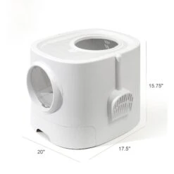 Hanamya Cat Front Entry Top Exit Cat Litter Box With Scoop, X-Large -Pet Cat Supplies Store 677158 PT3. AC SS1800 V1680728858