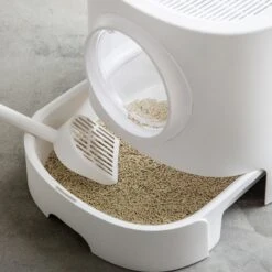 Hanamya Cat Front Entry Top Exit Cat Litter Box With Scoop, X-Large -Pet Cat Supplies Store 677158 PT4. AC SS1800 V1680728859