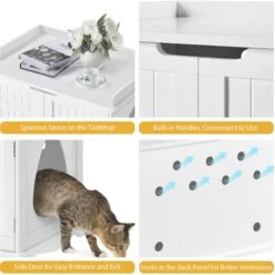 Yaheetech Litter Box Furniture Cat House -Pet Cat Supplies Store 677238 PT6. AC SS1800 V1687373959