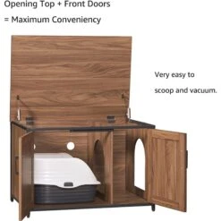 Unipaws Cat Litter Box Enclosure With Top Opening, Large 9 Unipaws Cat Litter Box Enclosure With Top Opening, Large -Pet Cat Supplies Store 680950 PT3. AC SS1800 V1666386078