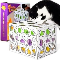 Pet Cat Supplies Store 39 Cat Amazing Mega-Interactive Treat Maze & Puzzle Cat Toy, White