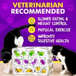 Cat Amazing Mega-Interactive Treat Maze & Puzzle Cat Toy, White -Pet Cat Supplies Store 685438 PT6. AC SS1800 V1669738502