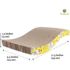 SunGrow Cardboard Cat & Rabbit Scratcher Bed, Scratch Pad For Indoor Pets -Pet Cat Supplies Store 693142 PT3. AC SS1800 V1694706208