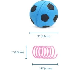 SunGrow Variety Pack Cat Soccer Toy, 12 Count 5 SunGrow Variety Pack Cat Soccer Toy, 12 Count -Pet Cat Supplies Store 699646 PT2. AC SS1800 V1701932781
