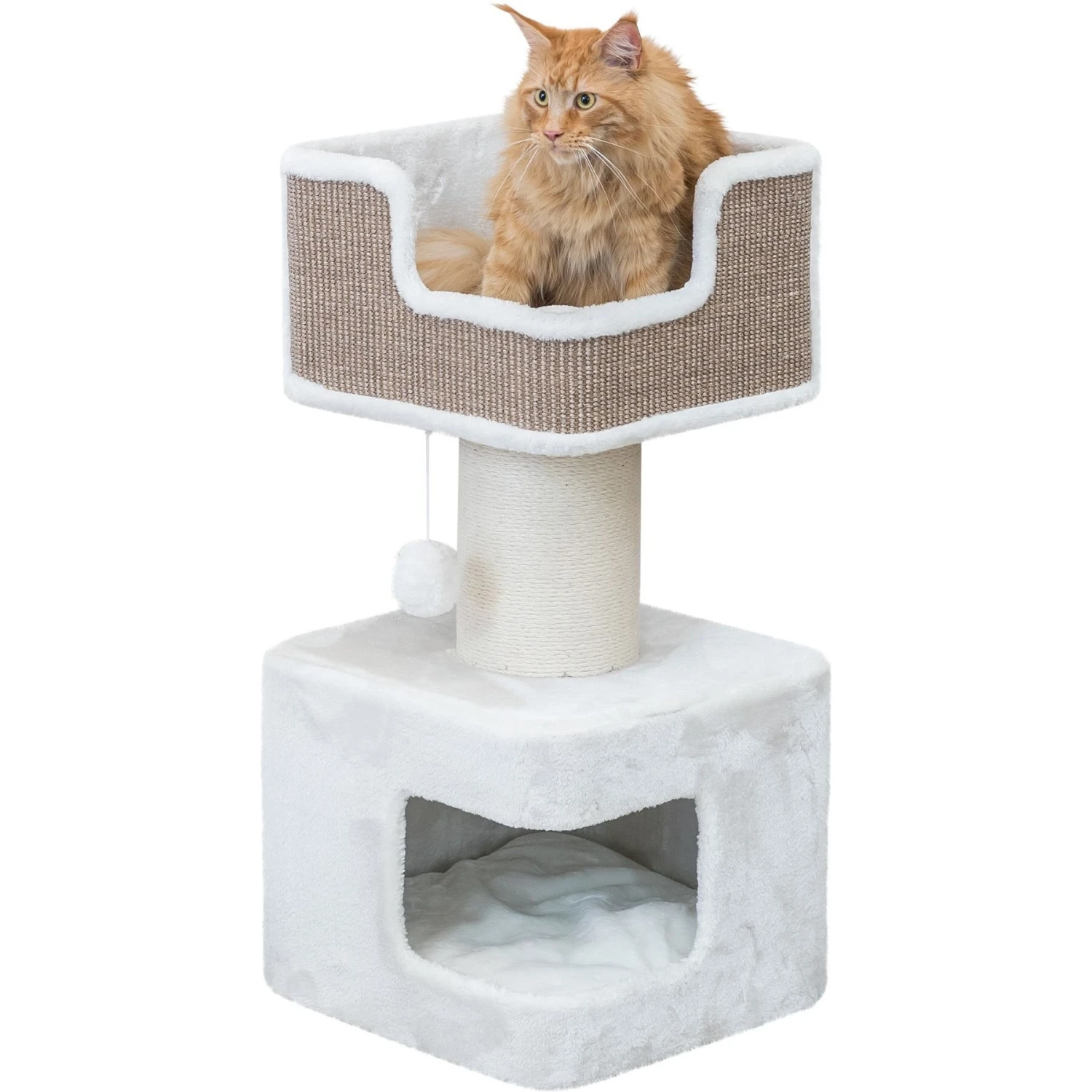 TRIXIE Ava Cat Scratching Post, XX-Large, Brown/White 3 TRIXIE Ava Cat Scratching Post, XX-Large, Brown/White - Image 3