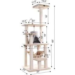 Armarkat 65-in Faux Fur Cat Tree & Condo -Pet Cat Supplies Store 70179 PT5. AC SS1800 V1678227412