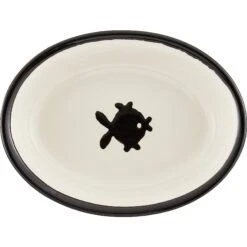 PetRageous Designs City Pets Oval Fish Ceramic Cat Dish 7 PetRageous Designs City Pets Oval Fish Ceramic Cat Dish -Pet Cat Supplies Store 70241 PT7. AC SS1800 V1539704525