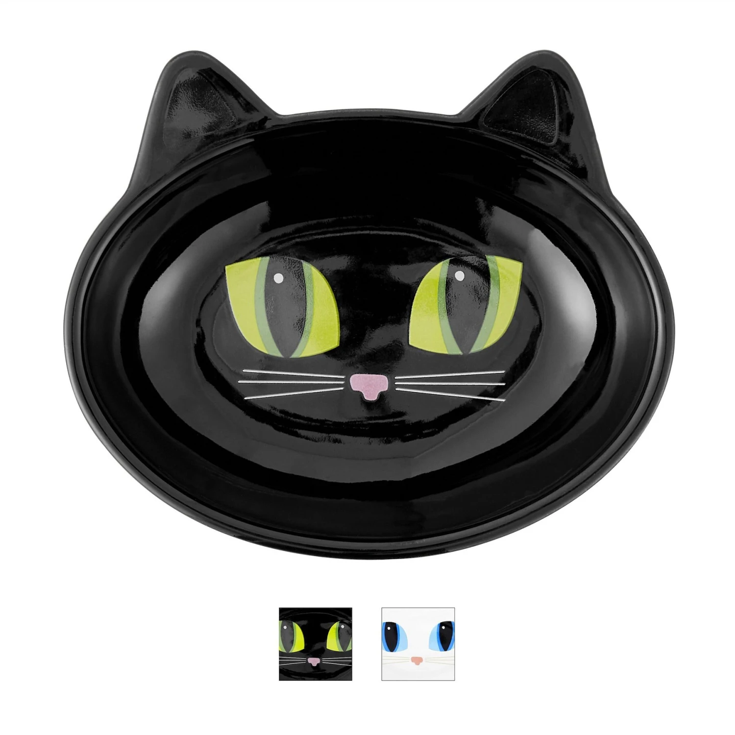 PetRageous Designs Frisky Kitty Oval Cat Dish 1 PetRageous Designs Frisky Kitty Oval Cat Dish