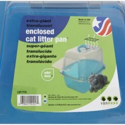 Van Ness Translucent Enclosed Cat Litter Pan -Pet Cat Supplies Store 70455 PT8. AC SS1800 V1536765019