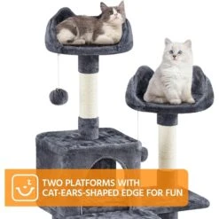 Yaheetech 82.5-in Multi-Level Tree Condo With 2 Foam Edge Perches Cat Tree -Pet Cat Supplies Store 705110 PT3. AC SS1800 V1668545966