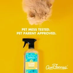 Aunt Fannie's Cleaning Vinegar Bright Lemon Scented Cat Cleaner, 16.9-oz Bottle -Pet Cat Supplies Store 705310 PT2. AC SS1800 V1668201887