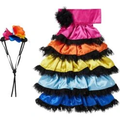 Frisco Ruffle Party Dog & Cat Dress + Headpiece 13 Frisco Ruffle Party Dog & Cat Dress + Headpiece -Pet Cat Supplies Store 707350 PT4. AC SS1800 V1689350668