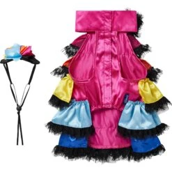 Frisco Ruffle Party Dog & Cat Dress + Headpiece 14 Frisco Ruffle Party Dog & Cat Dress + Headpiece -Pet Cat Supplies Store 707350 PT5. AC SS1800 V1689355422