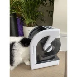 Closer Pets MiBowl Microchip Dog & Cat Feeder, White & Black -Pet Cat Supplies Store 710014 PT7. AC SS1800 V1668185830