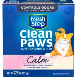Fresh Step Clean Paws Calm Low Tracking Rose & Chamomile Scented Clumping Cat Litter 15 Fresh Step Clean Paws Calm Low Tracking Rose & Chamomile Scented Clumping Cat Litter -Pet Cat Supplies Store 712422 PT6. AC SS1800 V1694464215