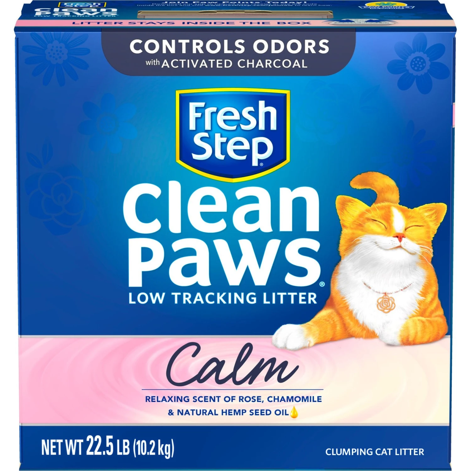 Fresh Step Clean Paws Calm Low Tracking Rose & Chamomile Scented Clumping Cat Litter 7 Fresh Step Clean Paws Calm Low Tracking Rose & Chamomile Scented Clumping Cat Litter - Image 7