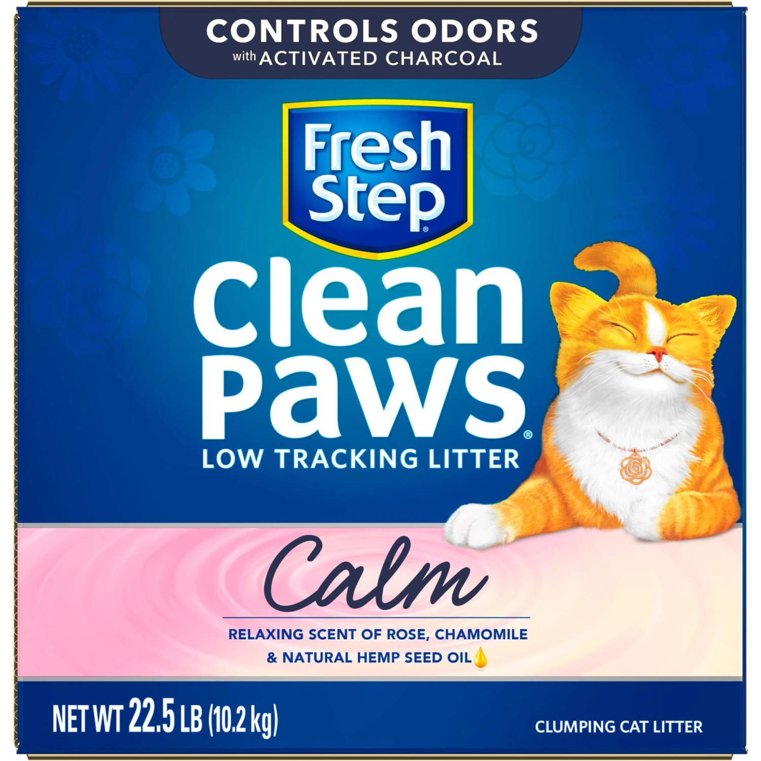 Fresh Step Clean Paws Calm Low Tracking Rose & Chamomile Scented Clumping Cat Litter 8 Fresh Step Clean Paws Calm Low Tracking Rose & Chamomile Scented Clumping Cat Litter - Image 8