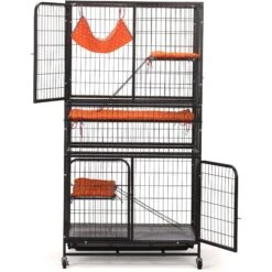 Coziwow 3-Door Heavy Duty Cat Cage Playpen With Wheels -Pet Cat Supplies Store 712878 PT3. AC SS1800 V1681936500