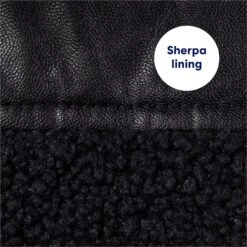 Frisco Medium Weight Faux Leather Dog & Cat Parka With Faux Fur Trimmed Hood, Black 13 Frisco Medium Weight Faux Leather Dog & Cat Parka With Faux Fur Trimmed Hood, Black -Pet Cat Supplies Store 719798 PT5. AC SS1800 V1692213078