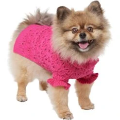 Frisco Ruffle Knit Pointelle Dog & Cat Turtleneck Sweater -Pet Cat Supplies Store 720646 PT2. AC SS1800 V1703194381