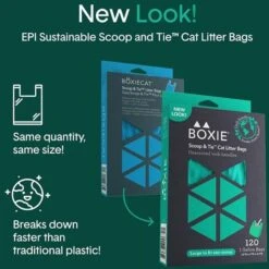 Boxiecat Scoop & Tie Cat Litter Waste Bag, 120 Count -Pet Cat Supplies Store 732278 PT3. AC SS1800 V1673451935