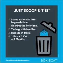 Boxiecat Scoop & Tie Cat Litter Waste Bag, 120 Count -Pet Cat Supplies Store 732278 PT6. AC SS1800 V1673466931