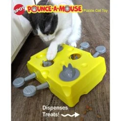 Ethical Pet Pounce A Mouse Treat Dispensing Cat Toy, Yellow 9 Ethical Pet Pounce A Mouse Treat Dispensing Cat Toy, Yellow -Pet Cat Supplies Store 736558 PT4. AC SS1800 V1683292715