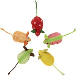 SmartyKat Skitter Slices Plush Cat Toy With Catnip, 5 Count -Pet Cat Supplies Store 736894 PT4. AC SS1800 V1672842433