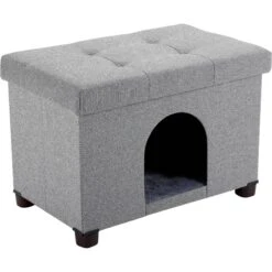 The BirdRock Home Decorative Cat & Dog House Ottoman, Brown -Pet Cat Supplies Store 736942 PT2. AC SS1800 V1670944009