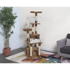 Go Pet Club 67-in Faux Fur Cat Tree & Condo
