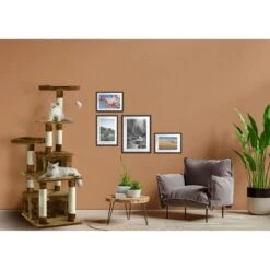 Go Pet Club 67-in Faux Fur Cat Tree & Condo -Pet Cat Supplies Store 74018 PT3. AC SS1800 V1702056762