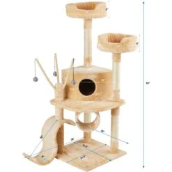 Go Pet Club 55-in Slide Cat Tree -Pet Cat Supplies Store 74037 PT6. AC SS1800 V1671226226