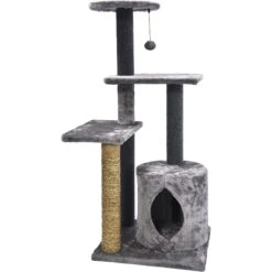 Cat Craft Level Up 5 Tier Plush & Seagrass Activity Cat Tree Habitat, Gray, Large 10 Cat Craft Level Up 5 Tier Plush & Seagrass Activity Cat Tree Habitat, Gray, Large -Pet Cat Supplies Store 744718 PT3. AC SS1800 V1689974455