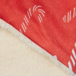 Frisco Reversible Candy Cane Cozy Knit Faux Fur Dog & Cat Pullover Bandana, 1 Count -Pet Cat Supplies Store 745294 PT5. AC SS1800 V1694795535