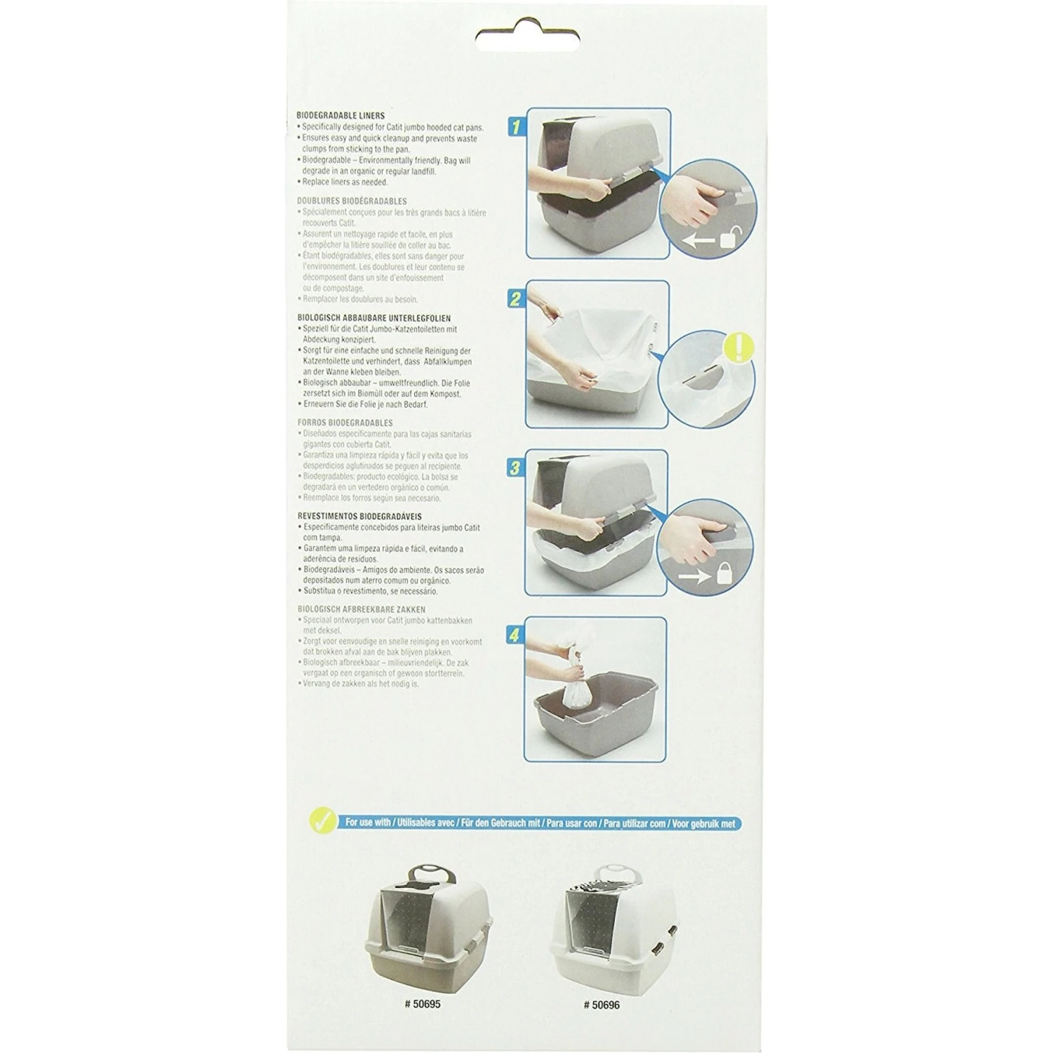 Catit Biodegradable Cat Pan Liners 2 Catit Biodegradable Cat Pan Liners - Image 2